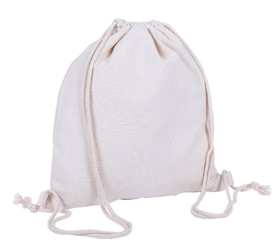 Cotton Canvas Drawstring Backpack 3