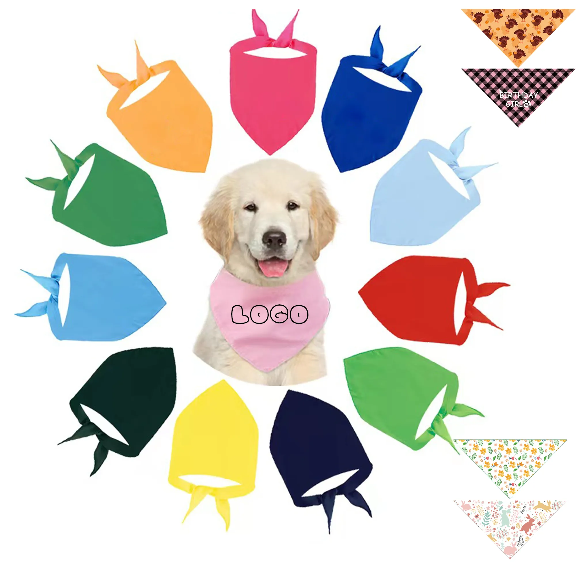 Full-color printed pet bandana 2