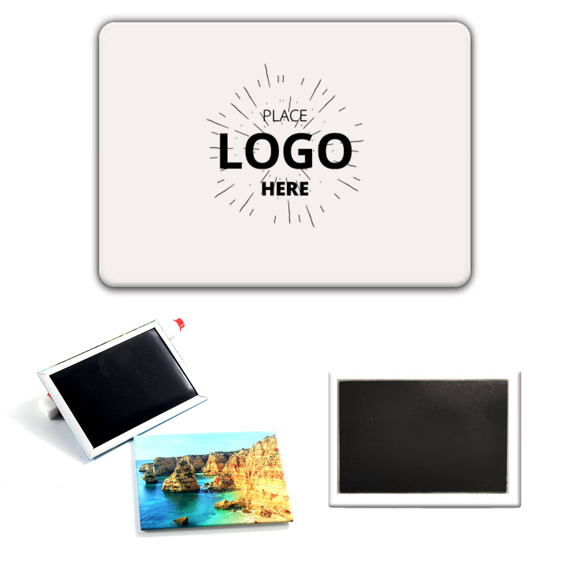 Full Color Rectangle Magnet Button 2" x 3" 1