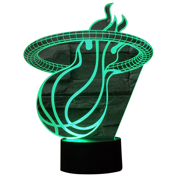 Custom Made-To-Order 3D Optical Illusion LED Desk Lamp 6