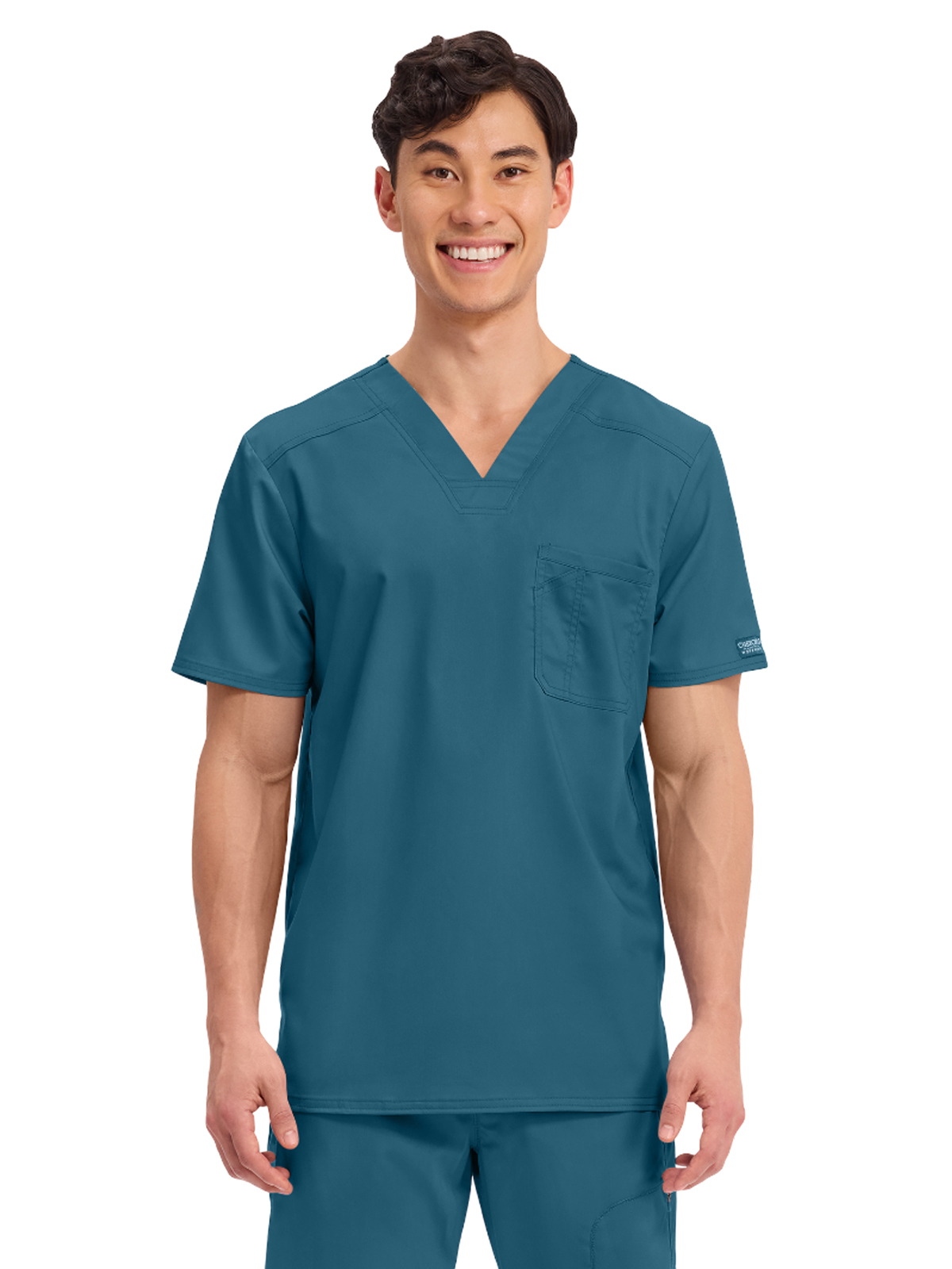 Cherokee - Workwear Revolution - Men's 1-Pocket Tuckable V-Neck Top 16