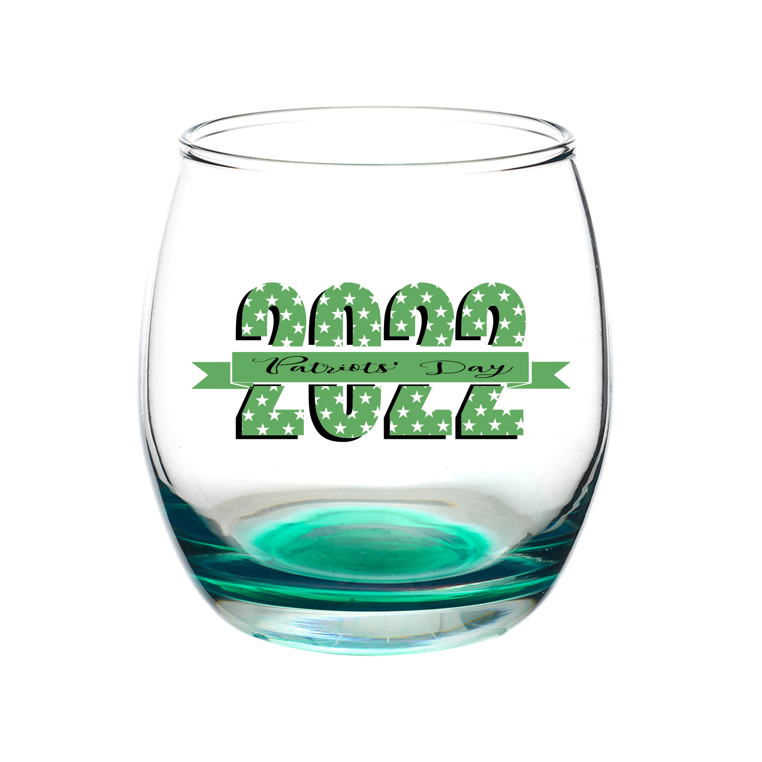 11.5 oz. Mikonos Stemless Wine Glass (2 Color Imprint) 5