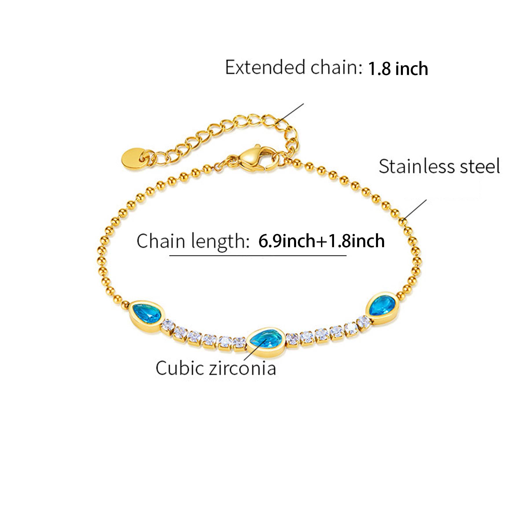 Zircon bracelet 1