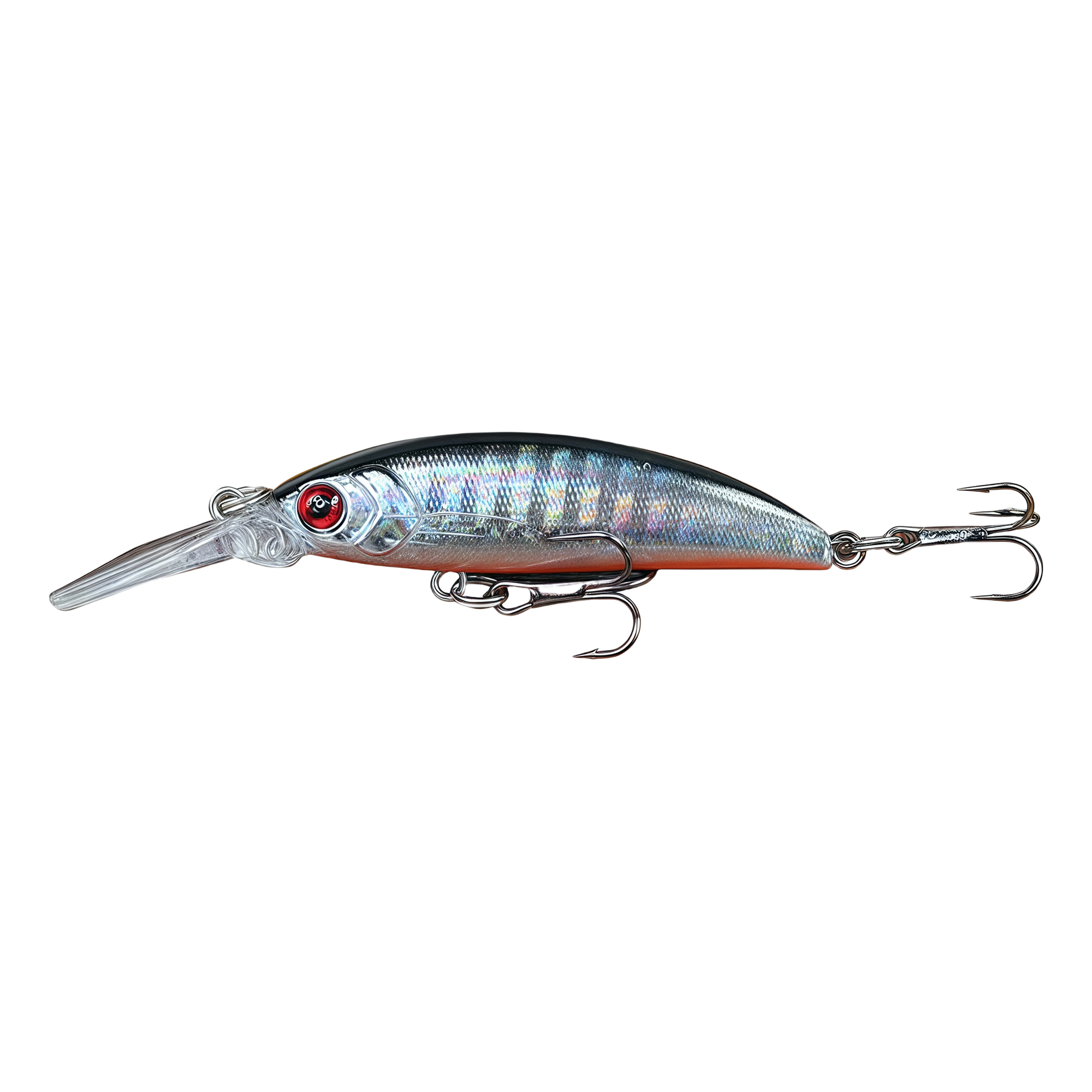 70mm 6g Diving Minnow Hard Lure with Long Lip for Long Casting Bass Pike Fishing 7