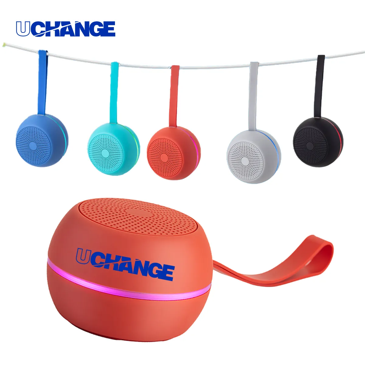 Mini Waterproof Bluetooth Speaker With Lanyard 5