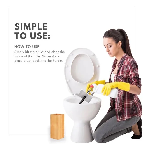 Toilet Brush with Stainless Steel Handle 2