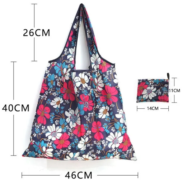 Full Color Wrapables Large Foldable Tote Bag 8
