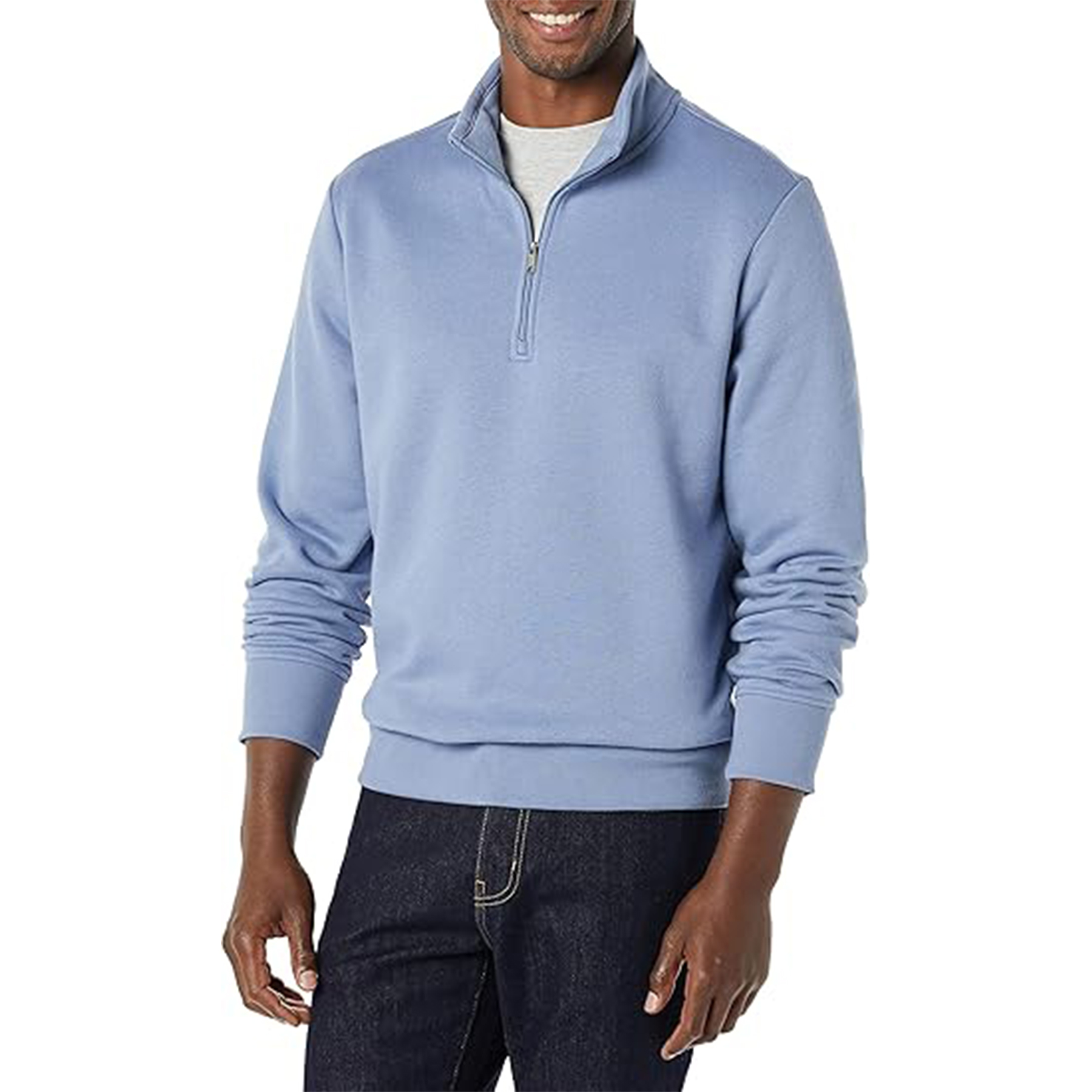 Men Quarter Zip Pullover Sweatshirt, custom hoodie or sweatshirt with logo imprint 18
