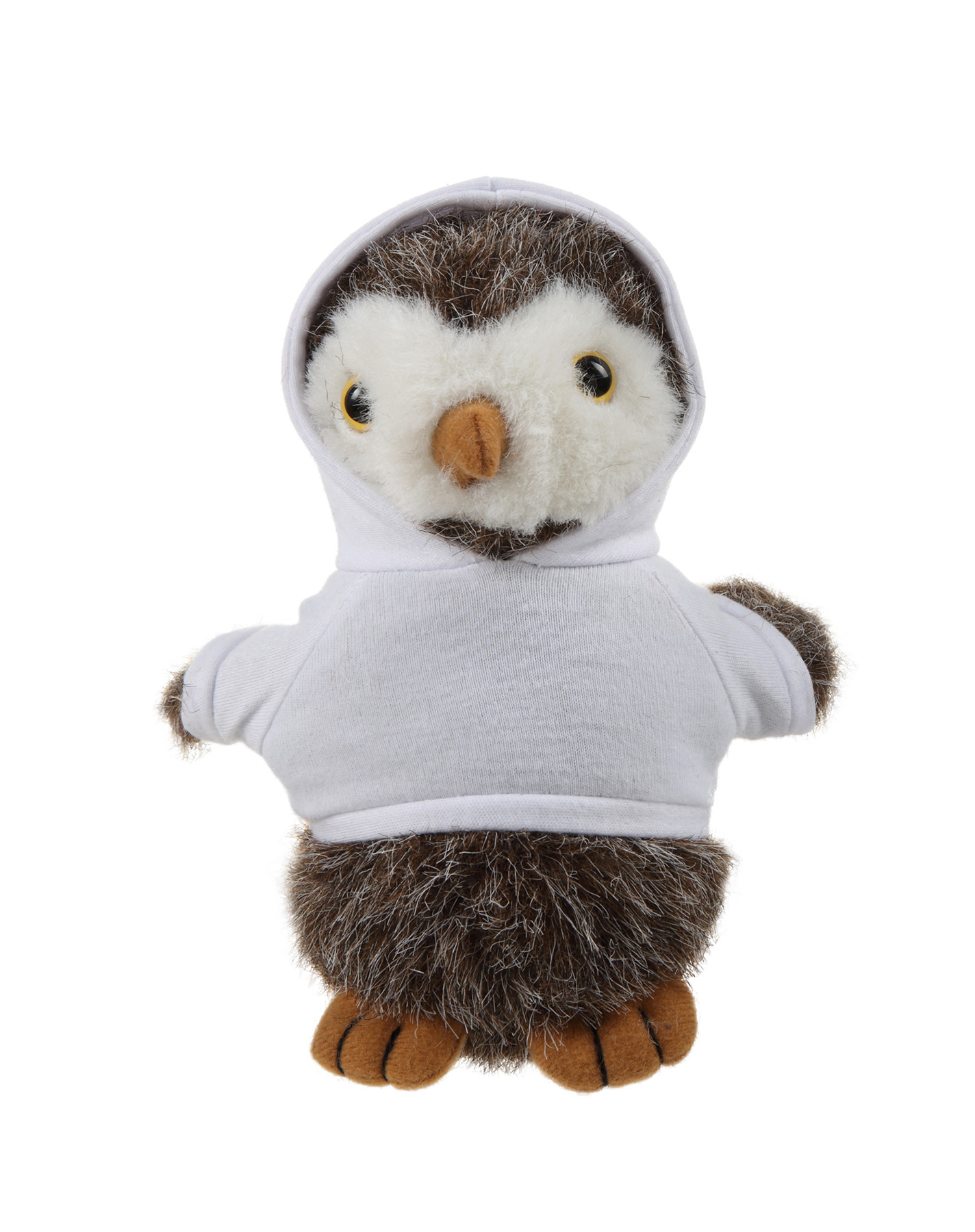 Soft Plush Standing Owl wearing a Hoodie 19