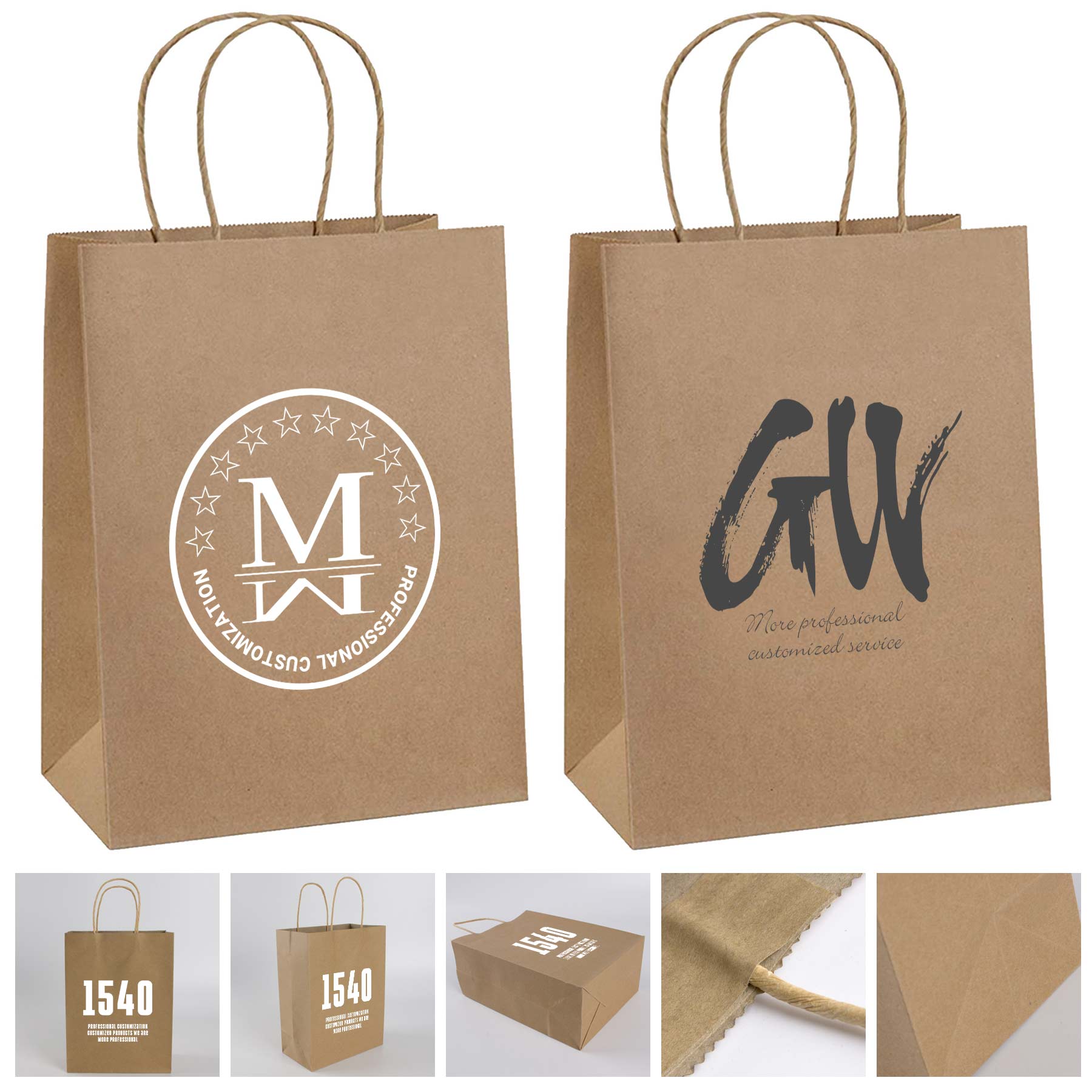 Brown Paper Bag with Handle 1