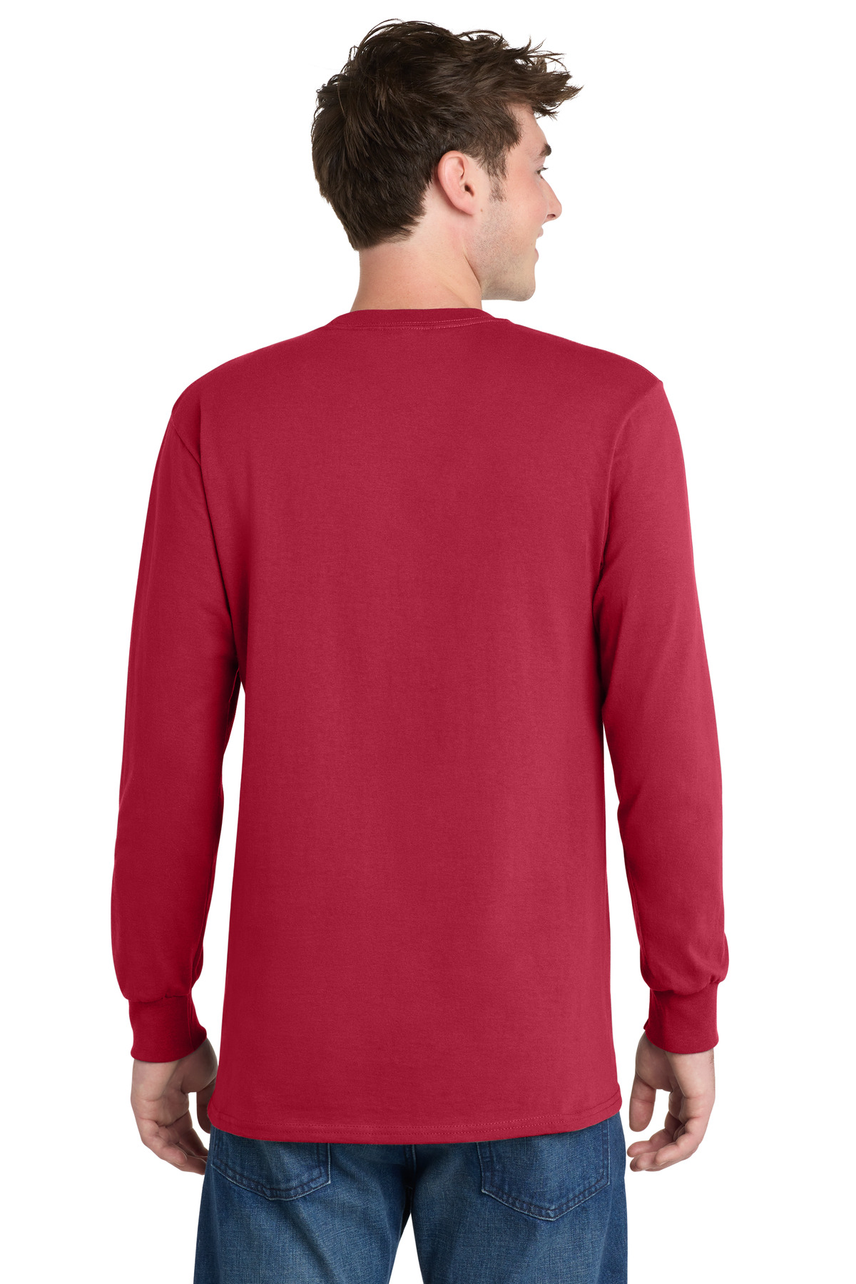 Port & Co Tall Long Sleeve Essential Tee. PC61LST 138