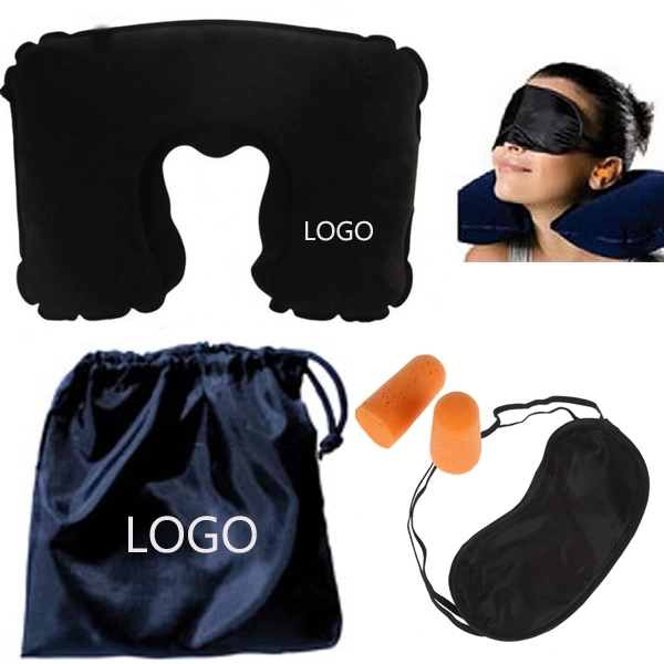 Travel Pillow Sleep Mask Comfort Kit 11