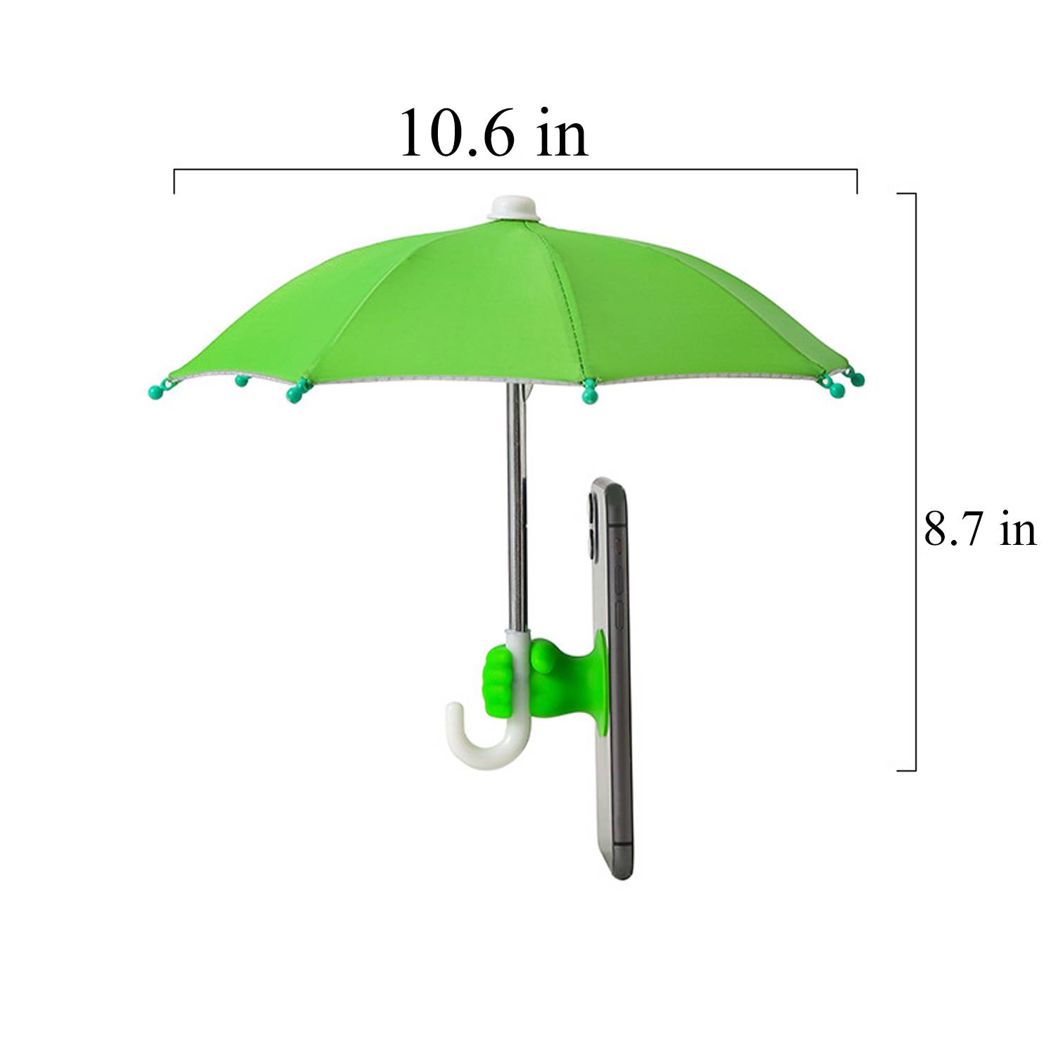 Mini Waterproof Phone Umbrella w/ Fist Grip Stand 8