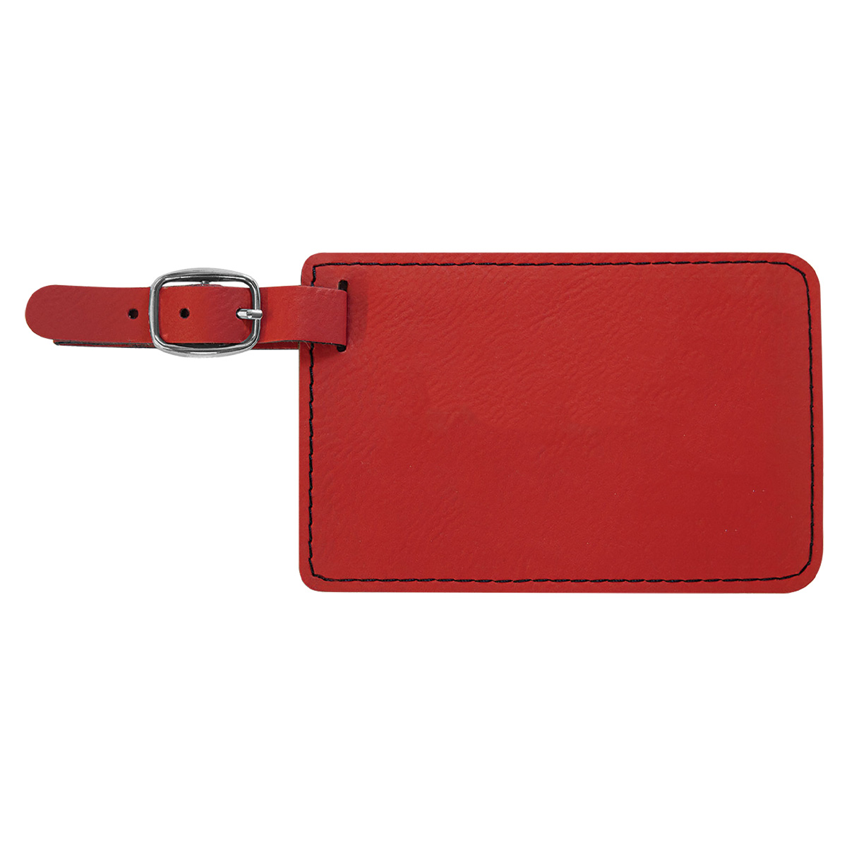 Red Leatherette Luggage Tag 3