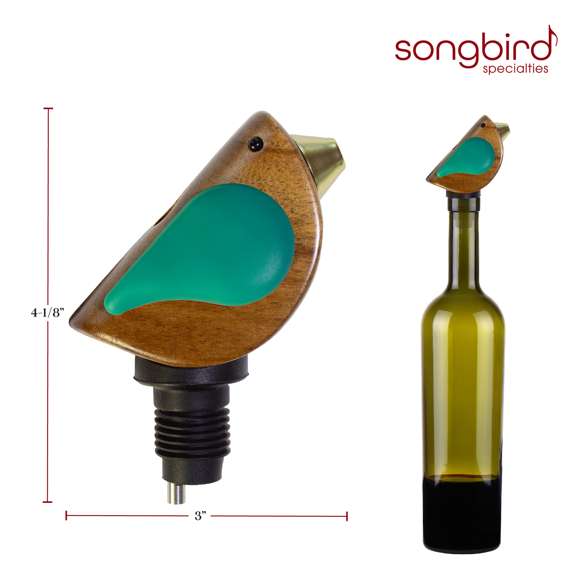 Songbird Specialties™ Bottle Pourer - Turquoise 6