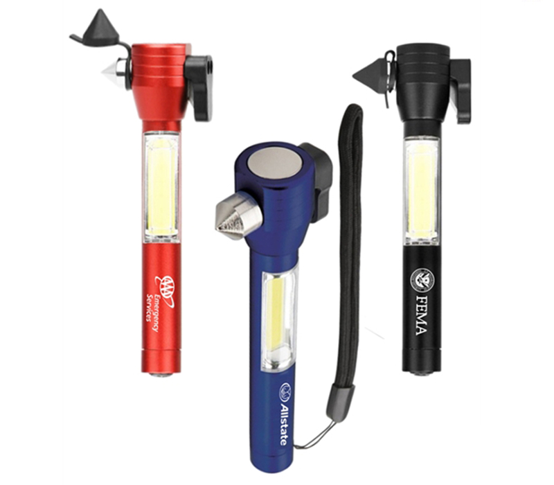 4-in-1 Emergency Tool with COB LED Flashlight 9