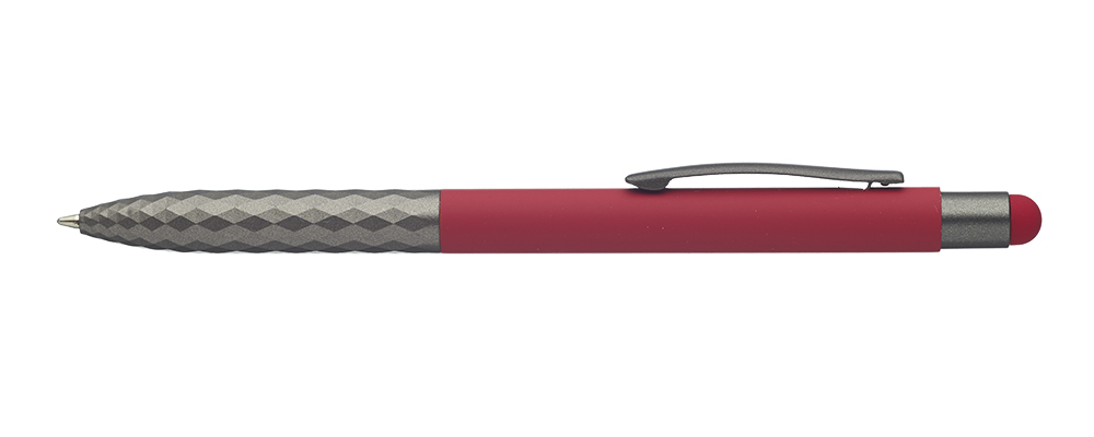 Geometric Aluminum Ball Point Pens with Stylus