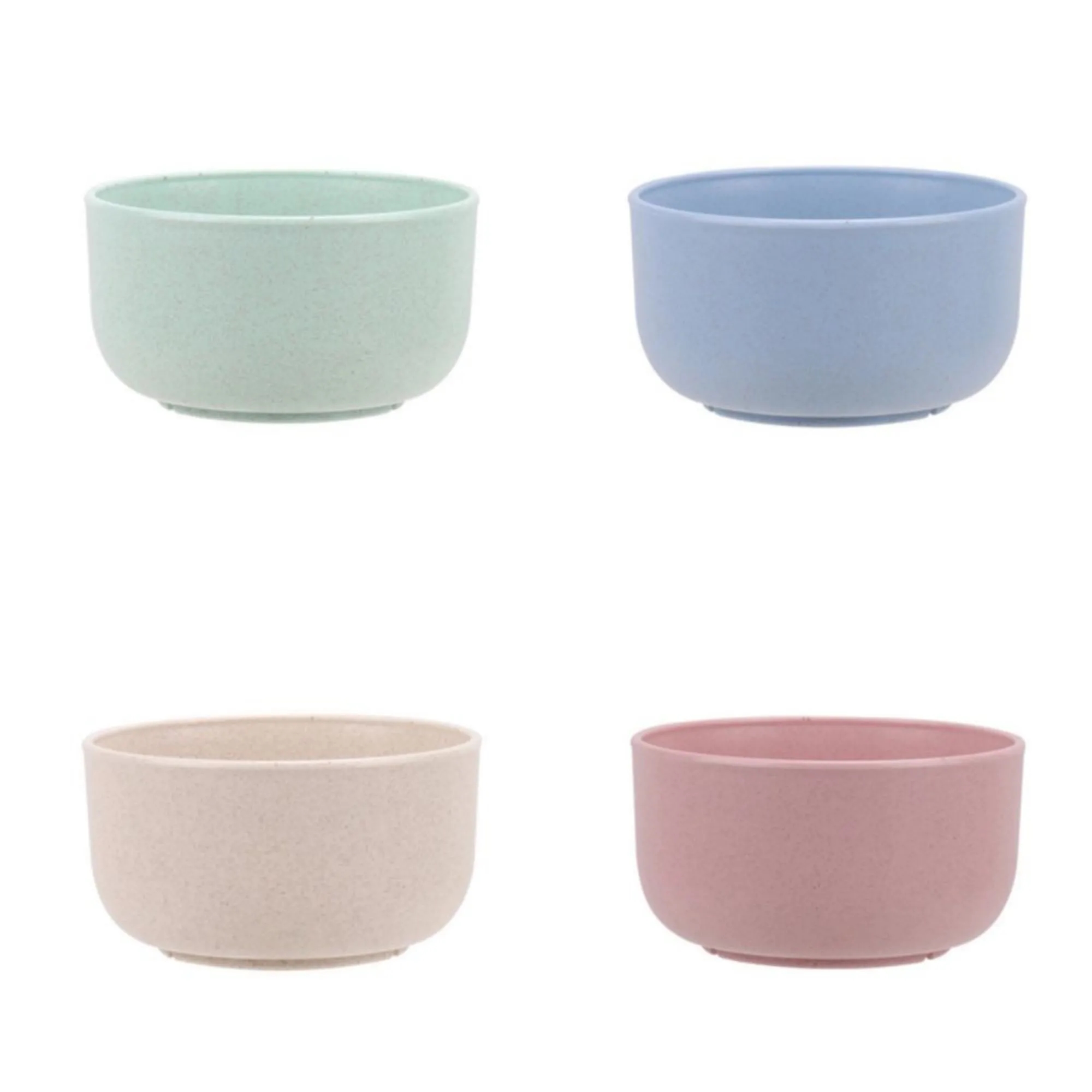 Free Wheat Straw Fiber Snack Bowls 4 Pcs Set 3
