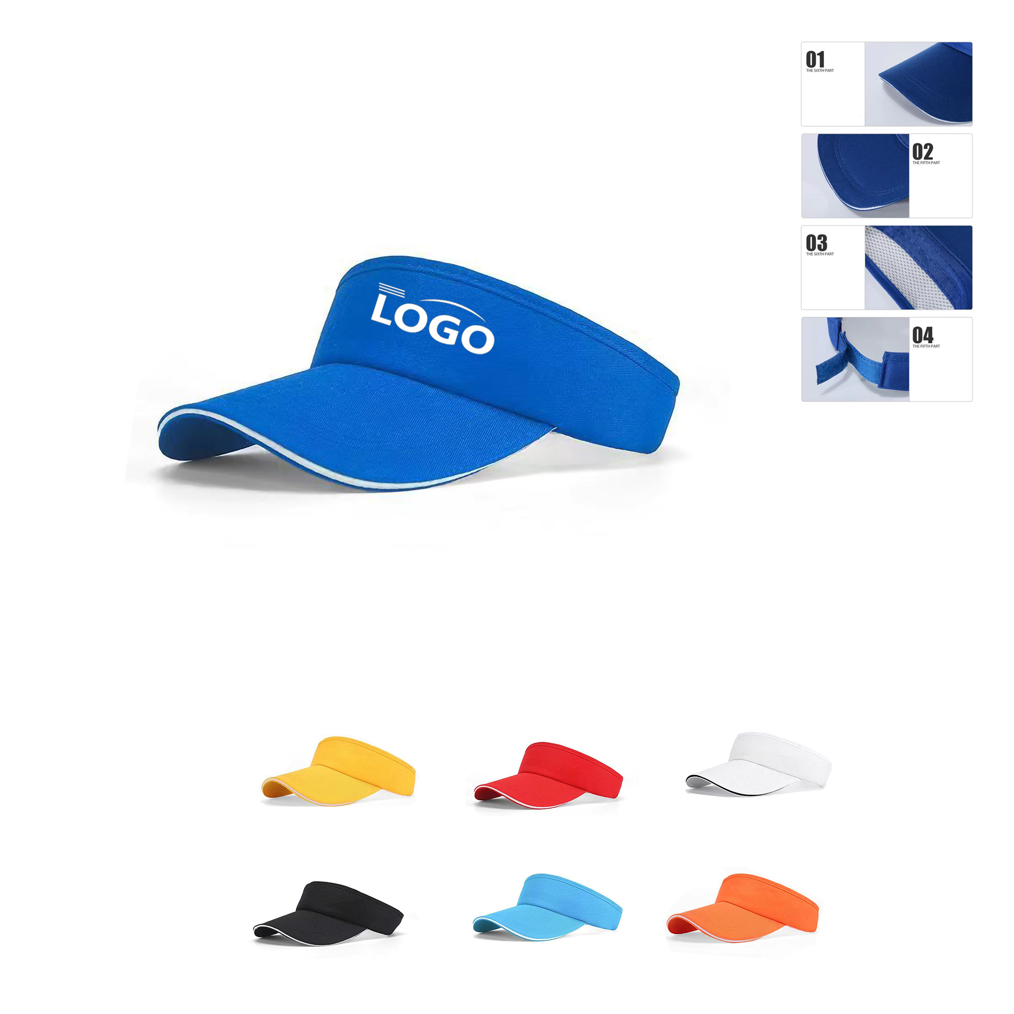Sports Performance Athletic Sun Visor Hat 10