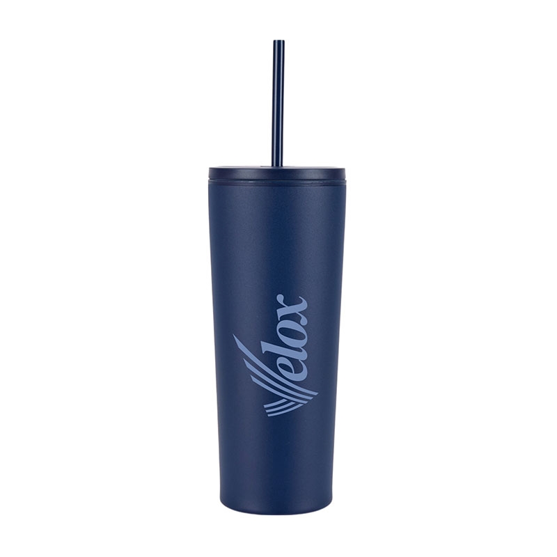Bayard 24 oz. Double Wall Steel/PP Liner Straw Tumbler 12