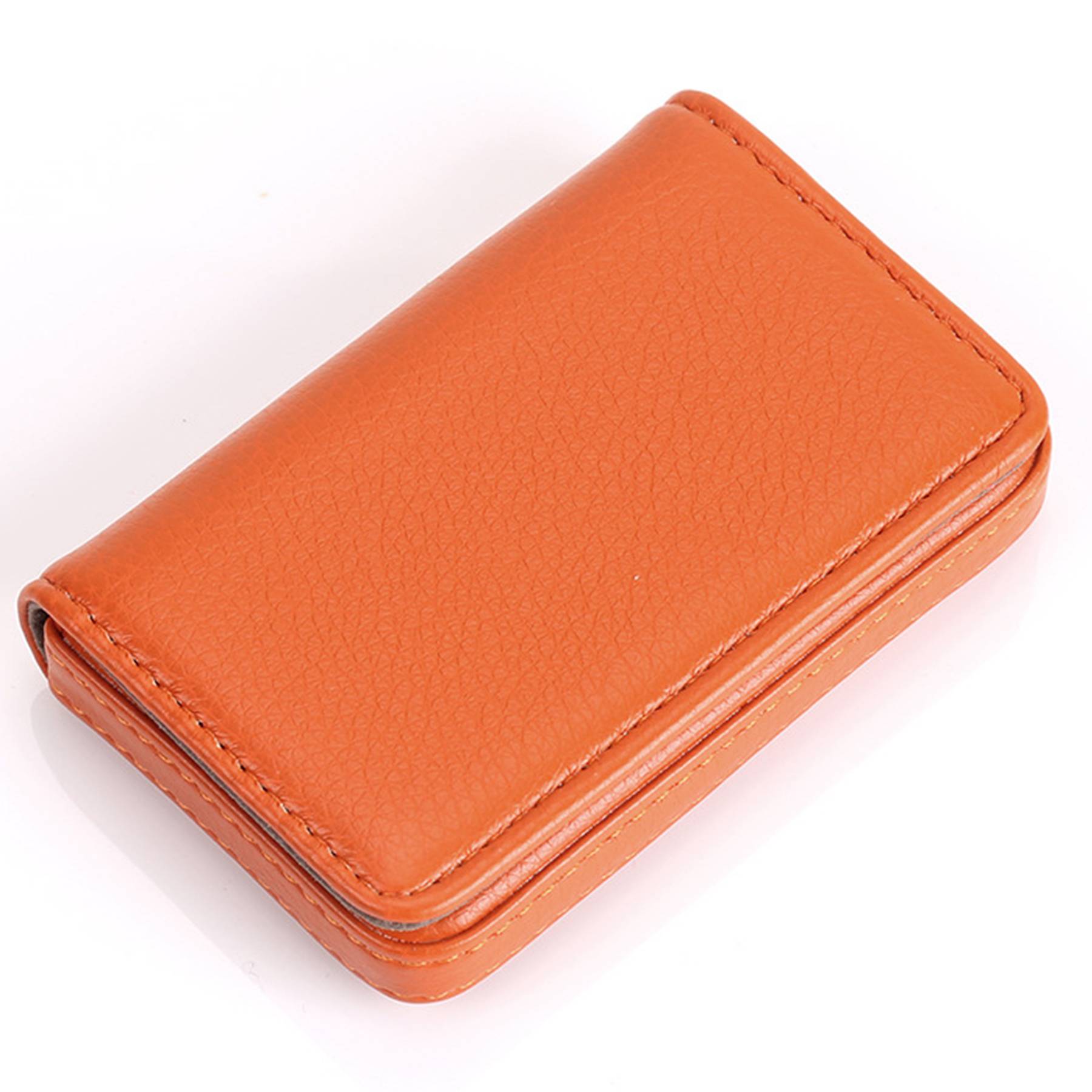 PU leather magnetic business card bag wallet 7