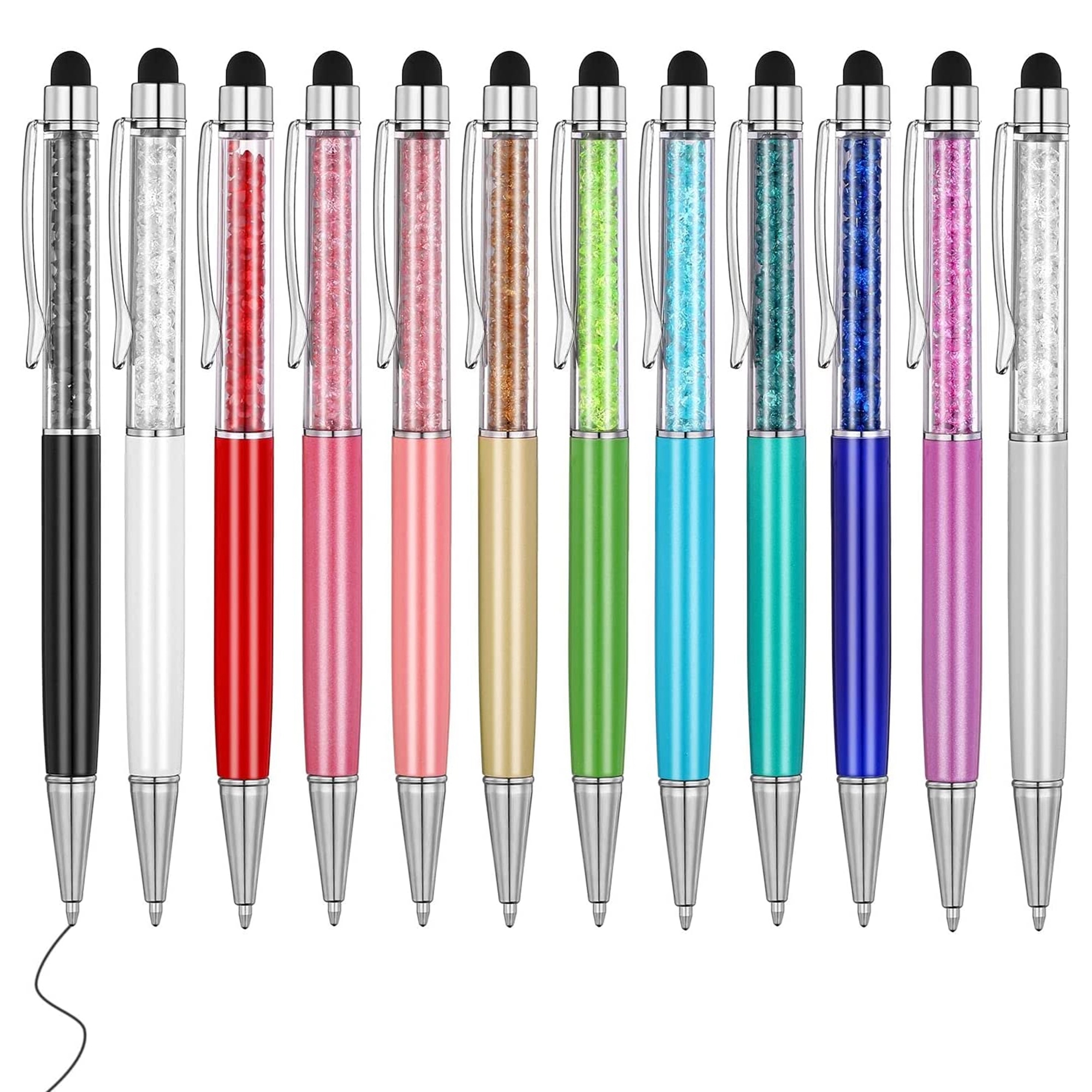 Slim Crystal Stylus Ballpoint Pen