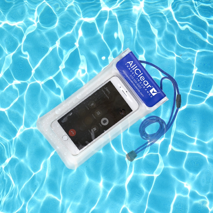"Yuba" Clear Touch Through Floating Water Resistant Cell Phone and Accessories Pouch 3