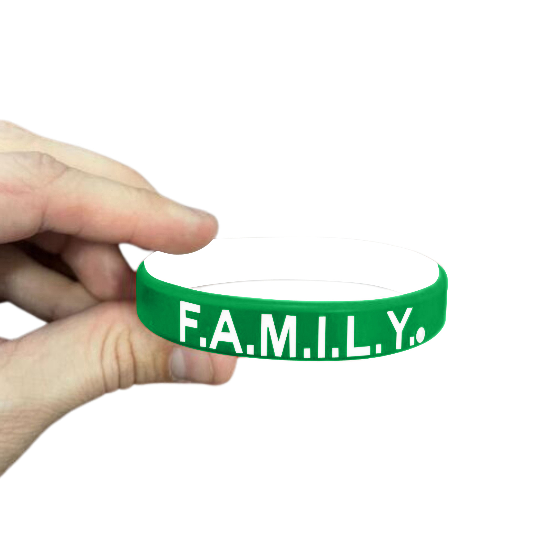 1/2" Rush Laser Debossed Silicone Wristbands 2 ply 27