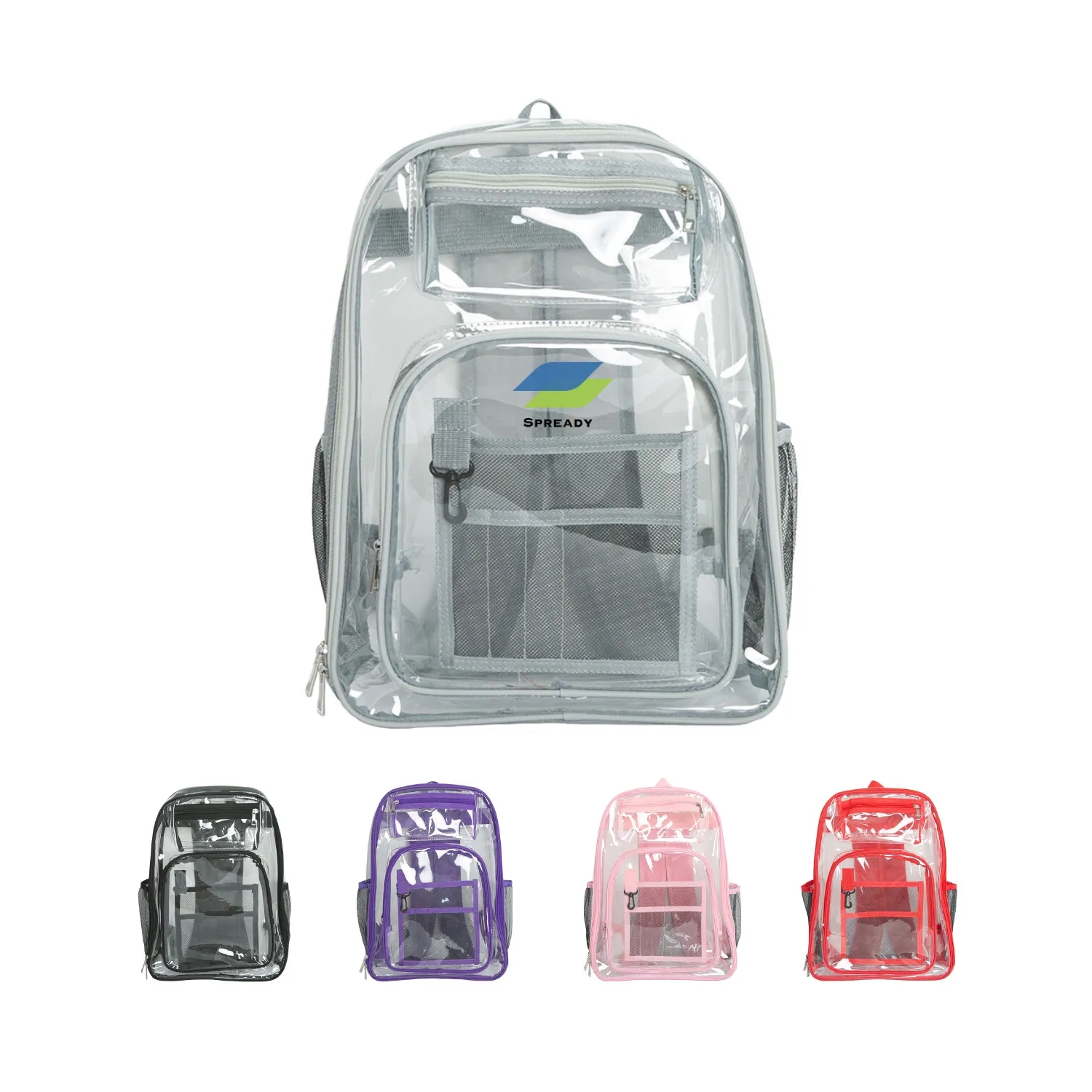 Heavy Duty Transparent Clear Backpack 1