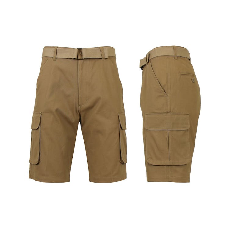 Men's Belted Cargo Shorts - Timber Sizes 30-42 1