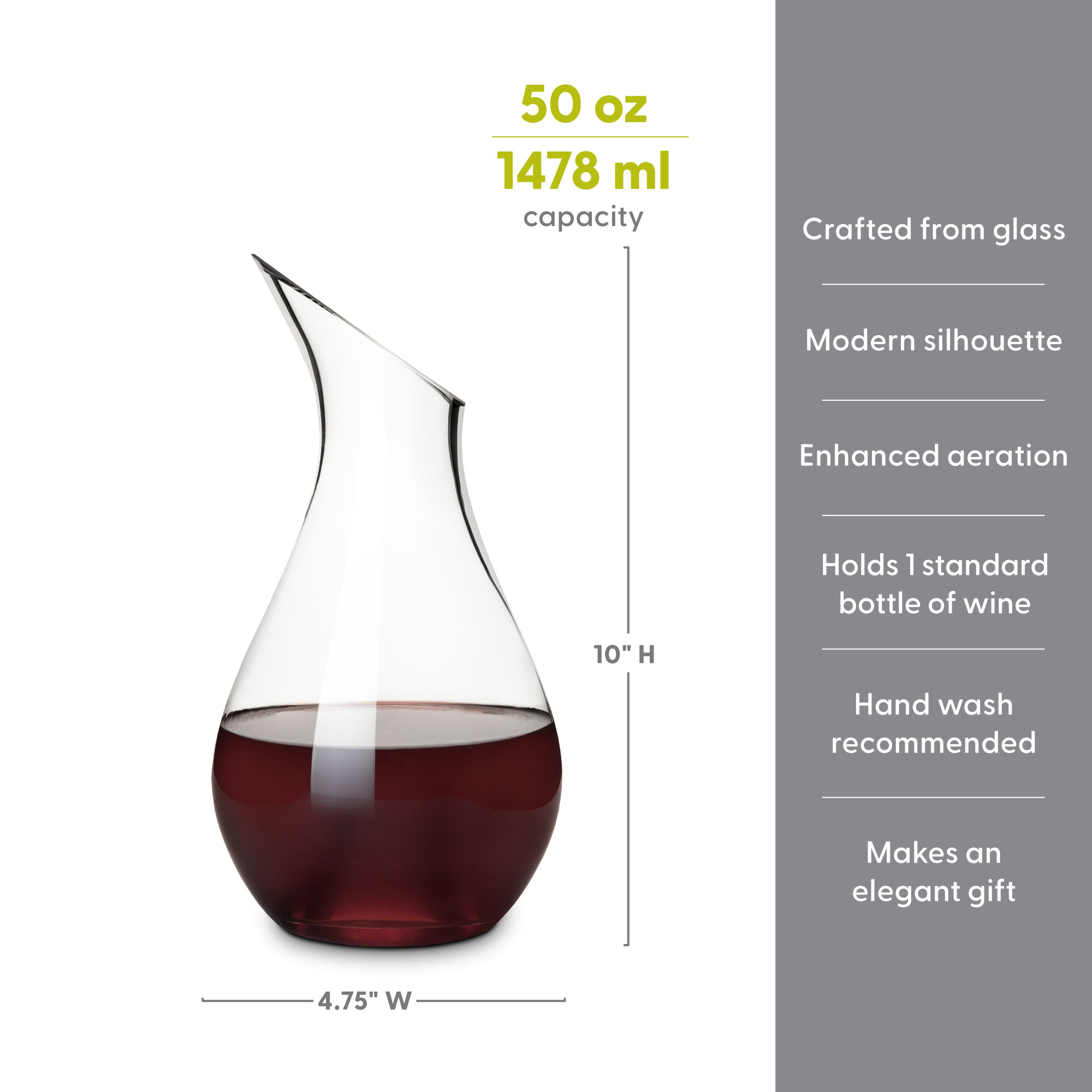 True® Centerpiece Tabletop Decanter 5