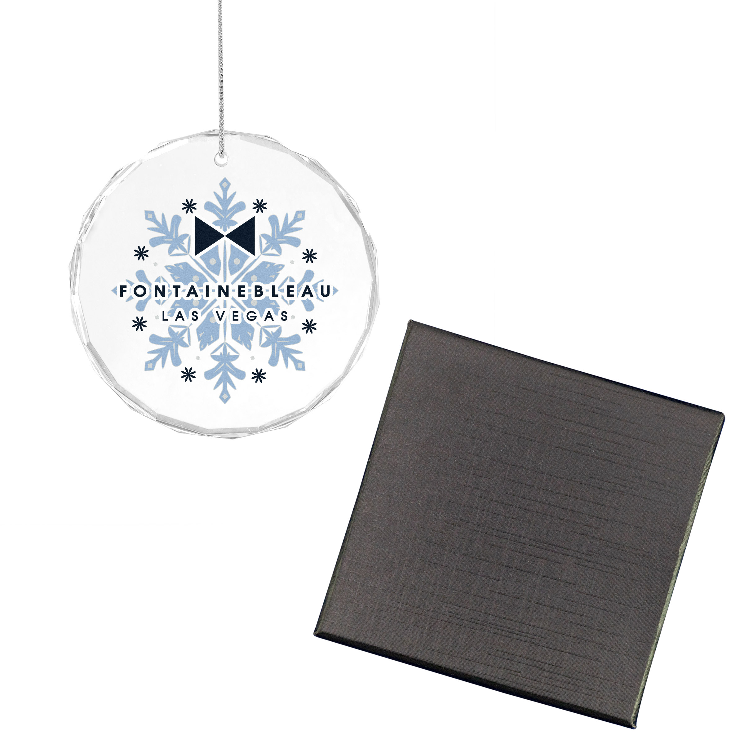 Faceted Glass Holiday Ornament 9