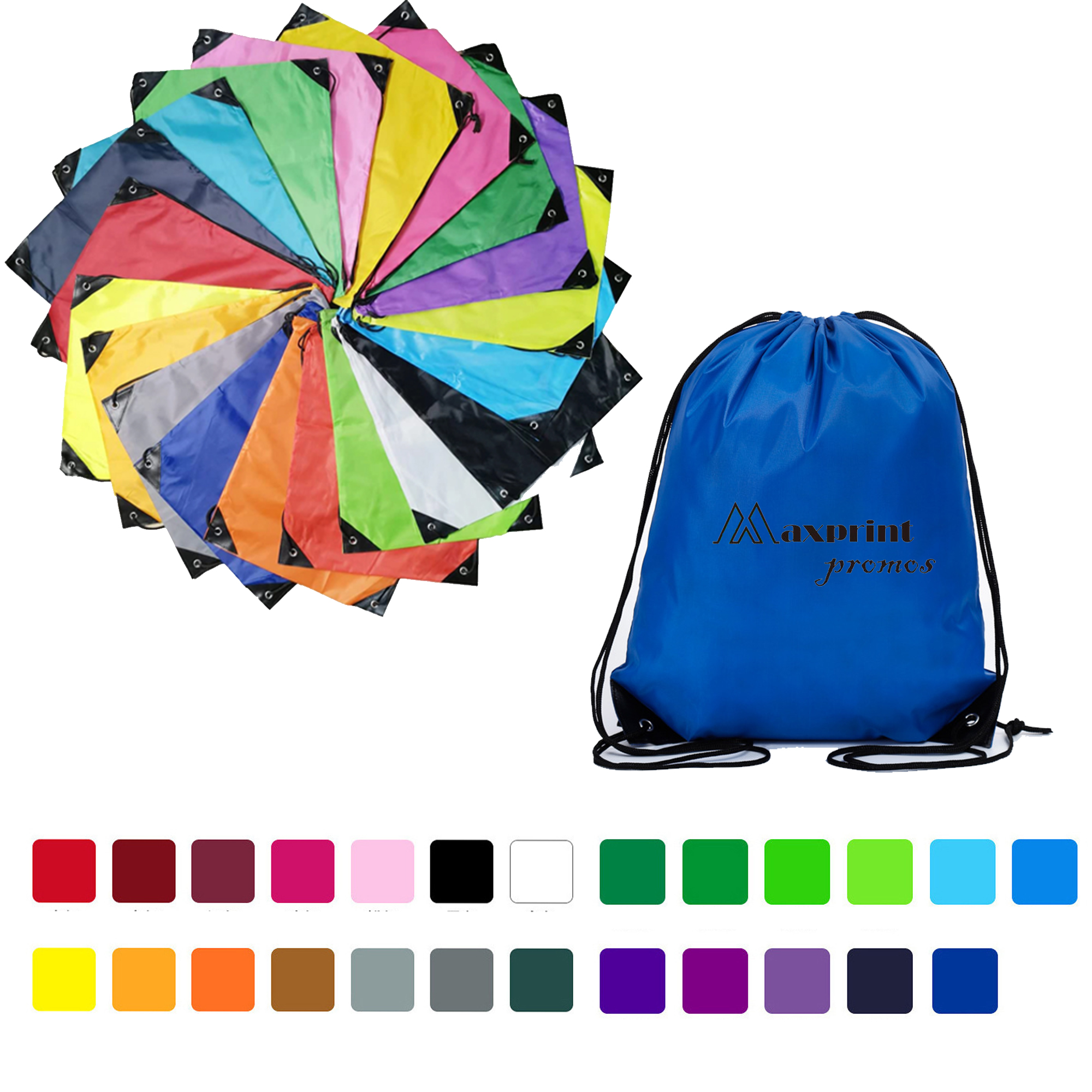210D Drawstring Backpack Bag 5