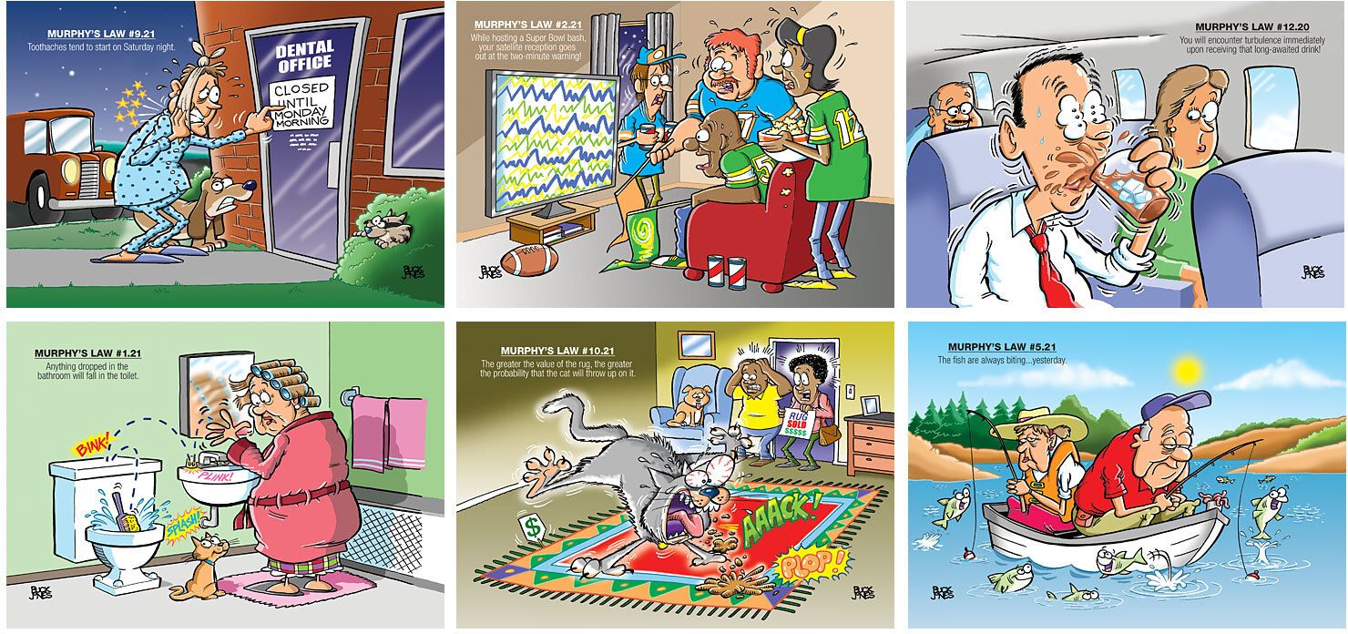 MURPHY'S LAWS STAPLED WALL CALENDAR 16