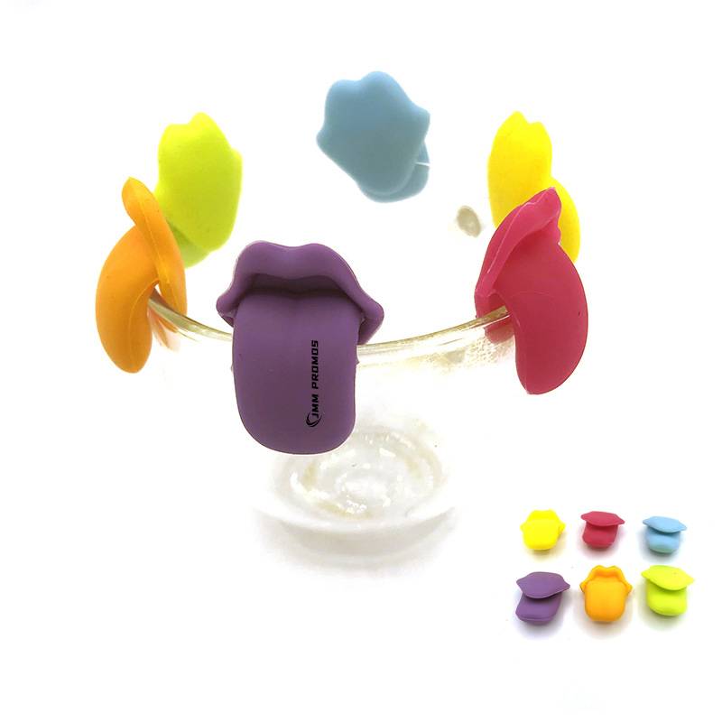 Silicone Red Wine Glass Tongue Recognizer 2