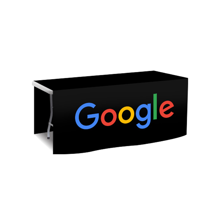 72 in. x 88 in. PolyKnit™ Table Drop (Full Color Logo) 44