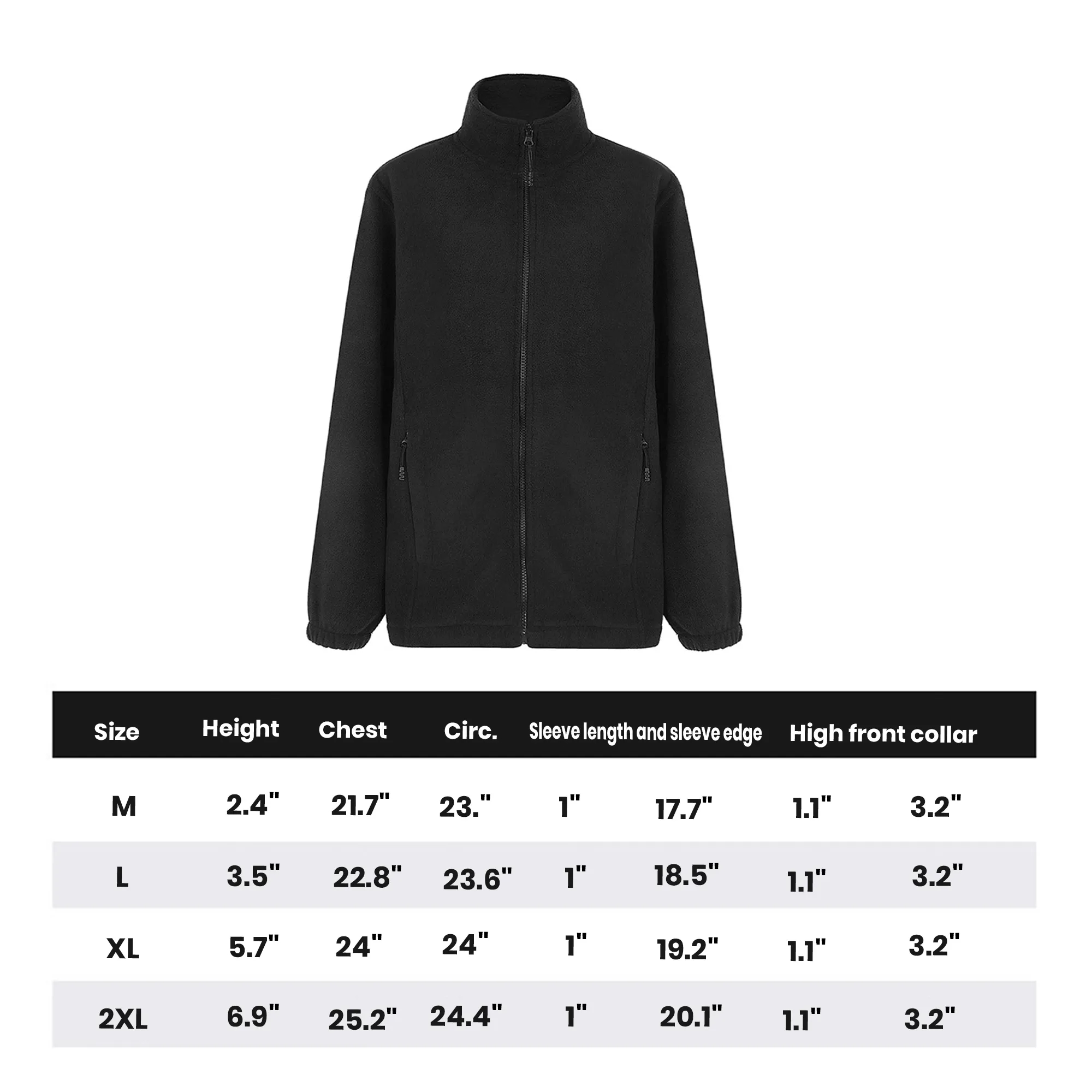 Autumn And Winter Zipper Cardigan Outdoor Fleece Jacket 11
