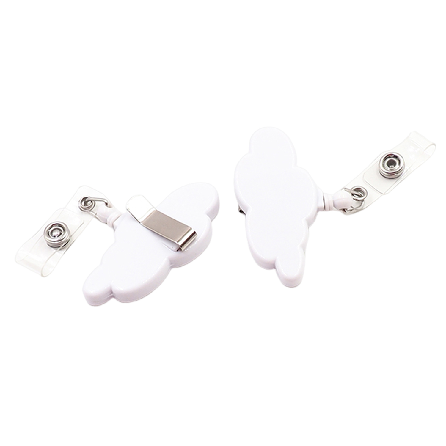Cloud Shape Retractable Badge Reel, promotional clip with logo imprint 3