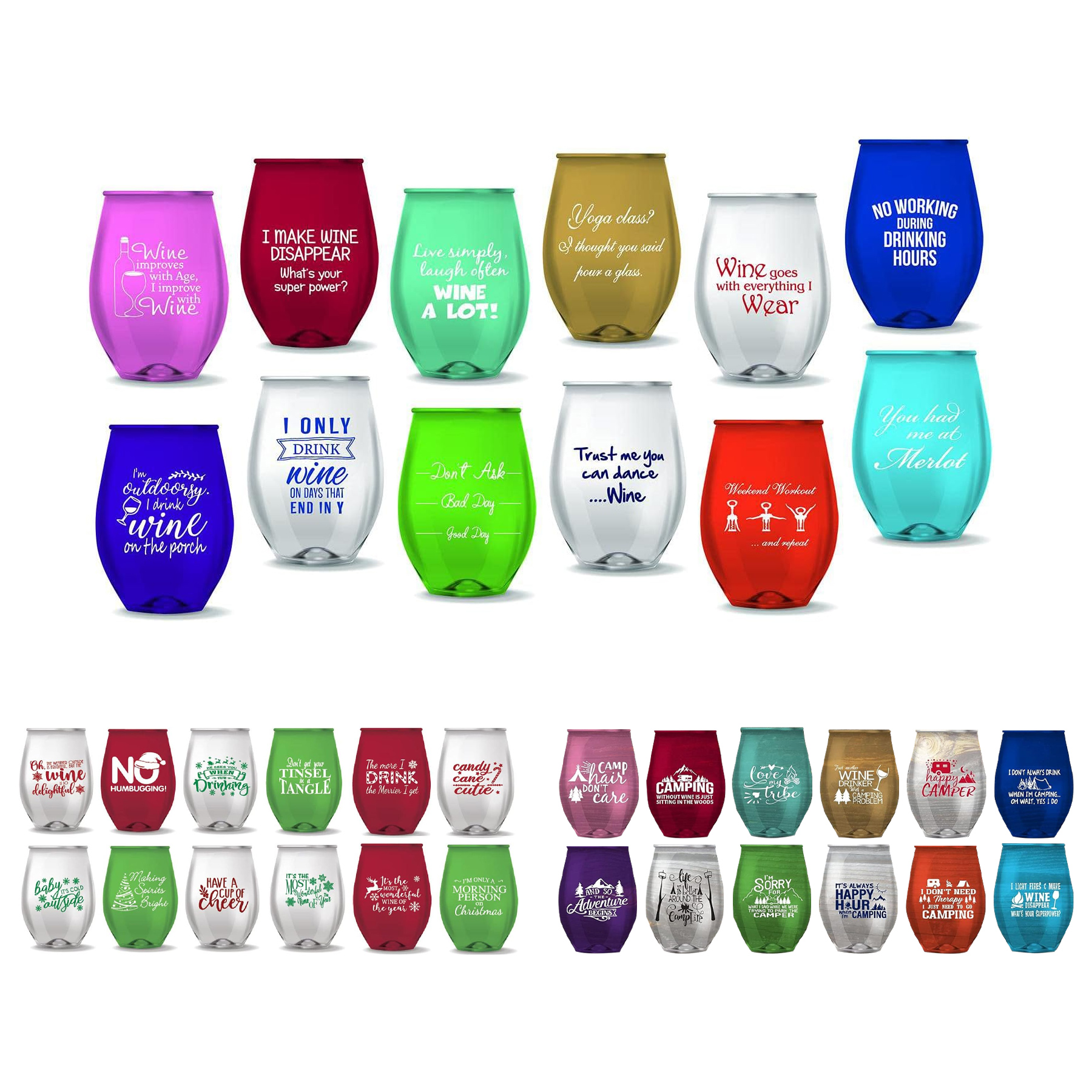Stemless Wine Glasses 1