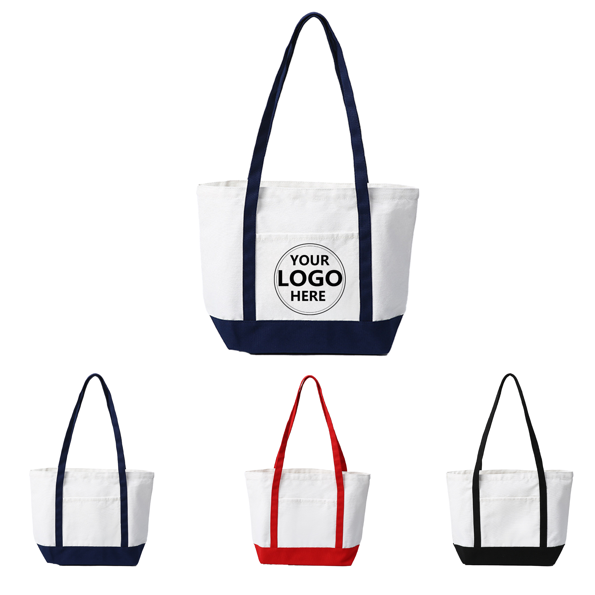 Patchwork Canvas Tote Bag, custom tote bag with logo imprint 1