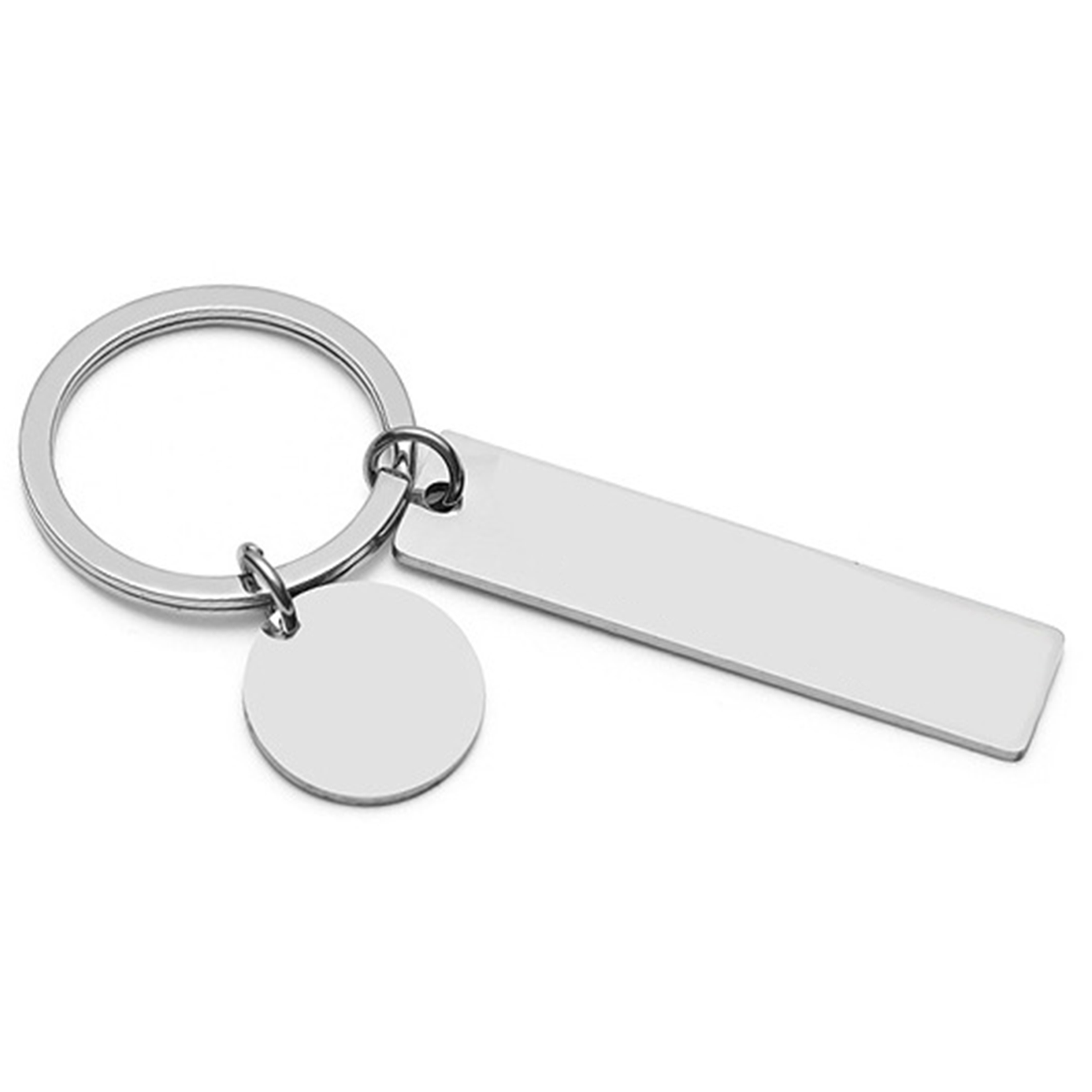 Stainless Steel Double-Sided Keychain 16