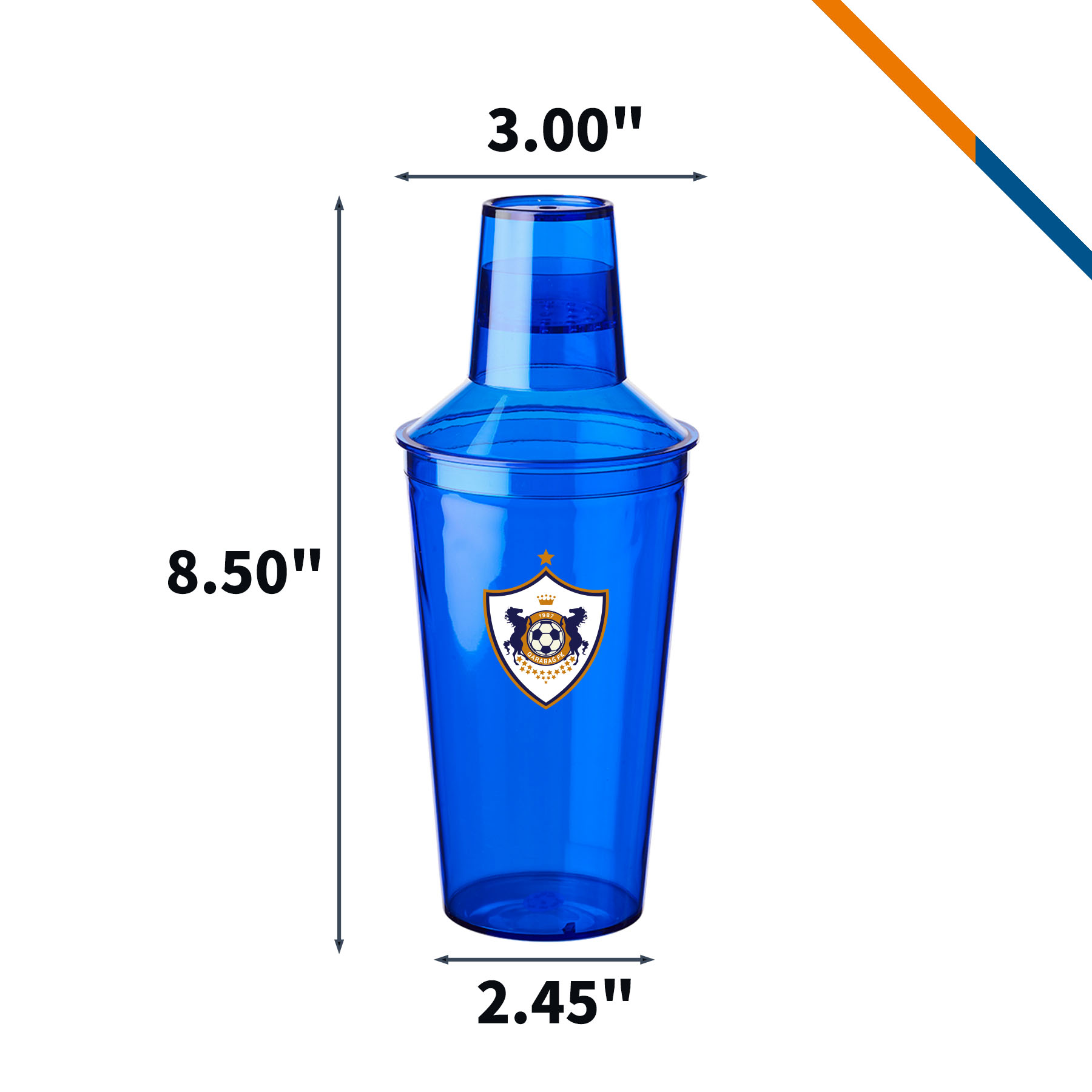 Britton Plastic Cocktail Shaker - 17 OZ. 7