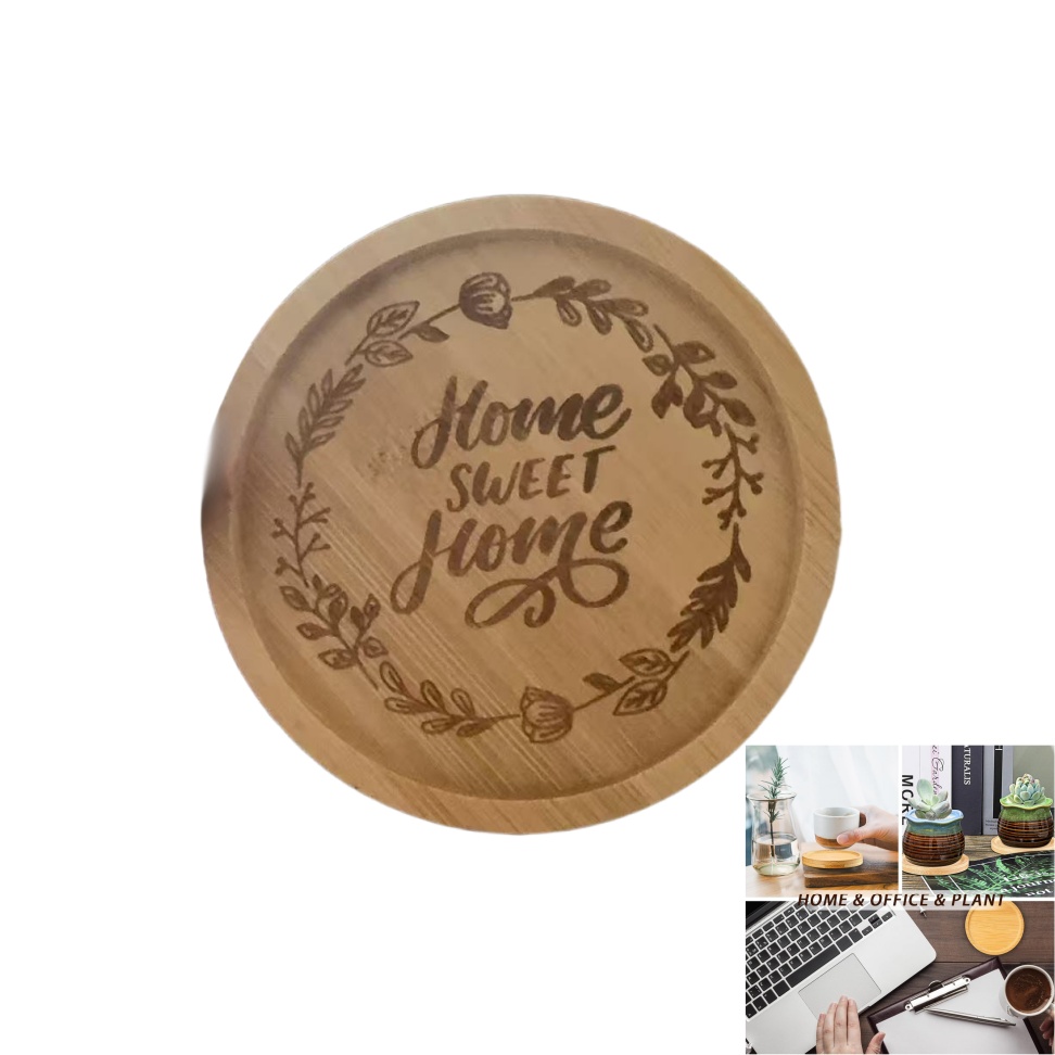 Round Bamboo Coaster 3