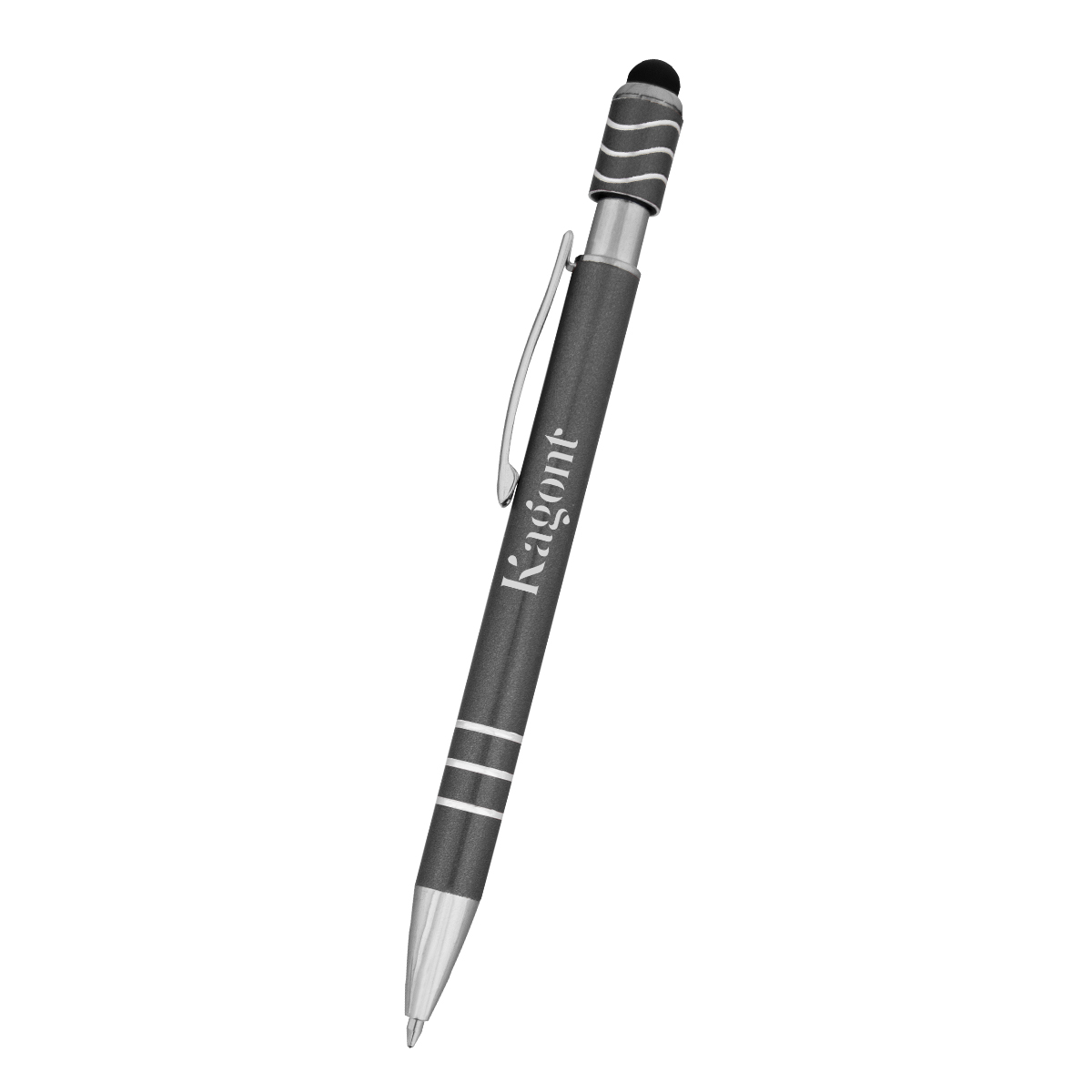Spin Top Pen With Stylus 20