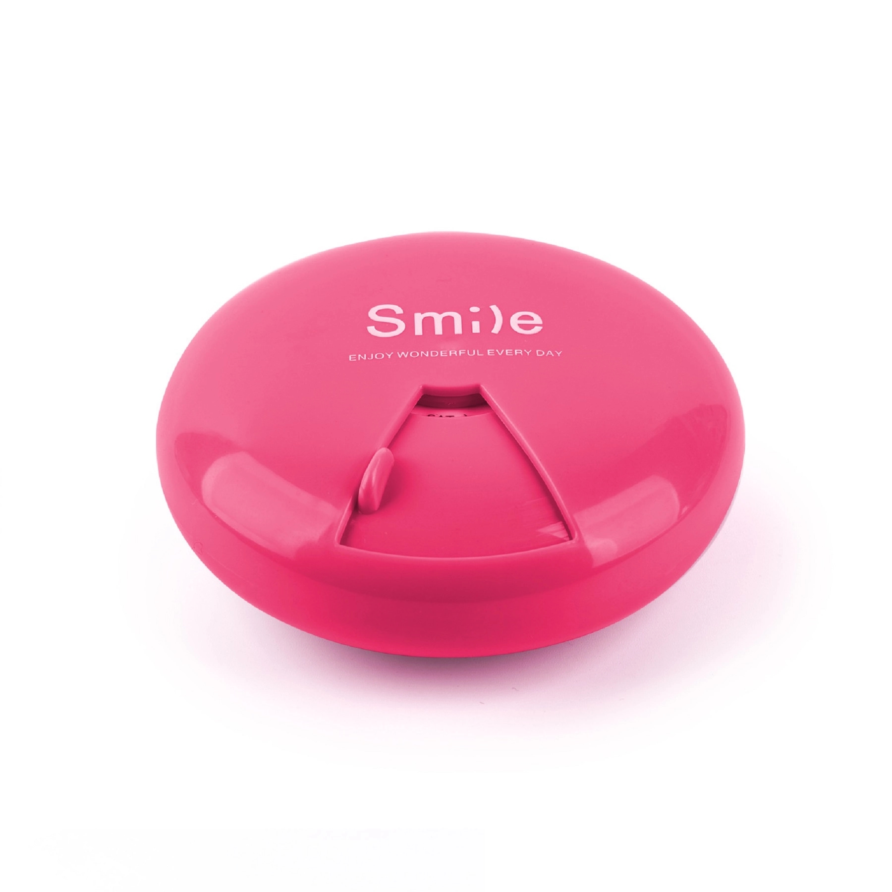 Round Shaped 7 Compartments Rotate Pill Box 9