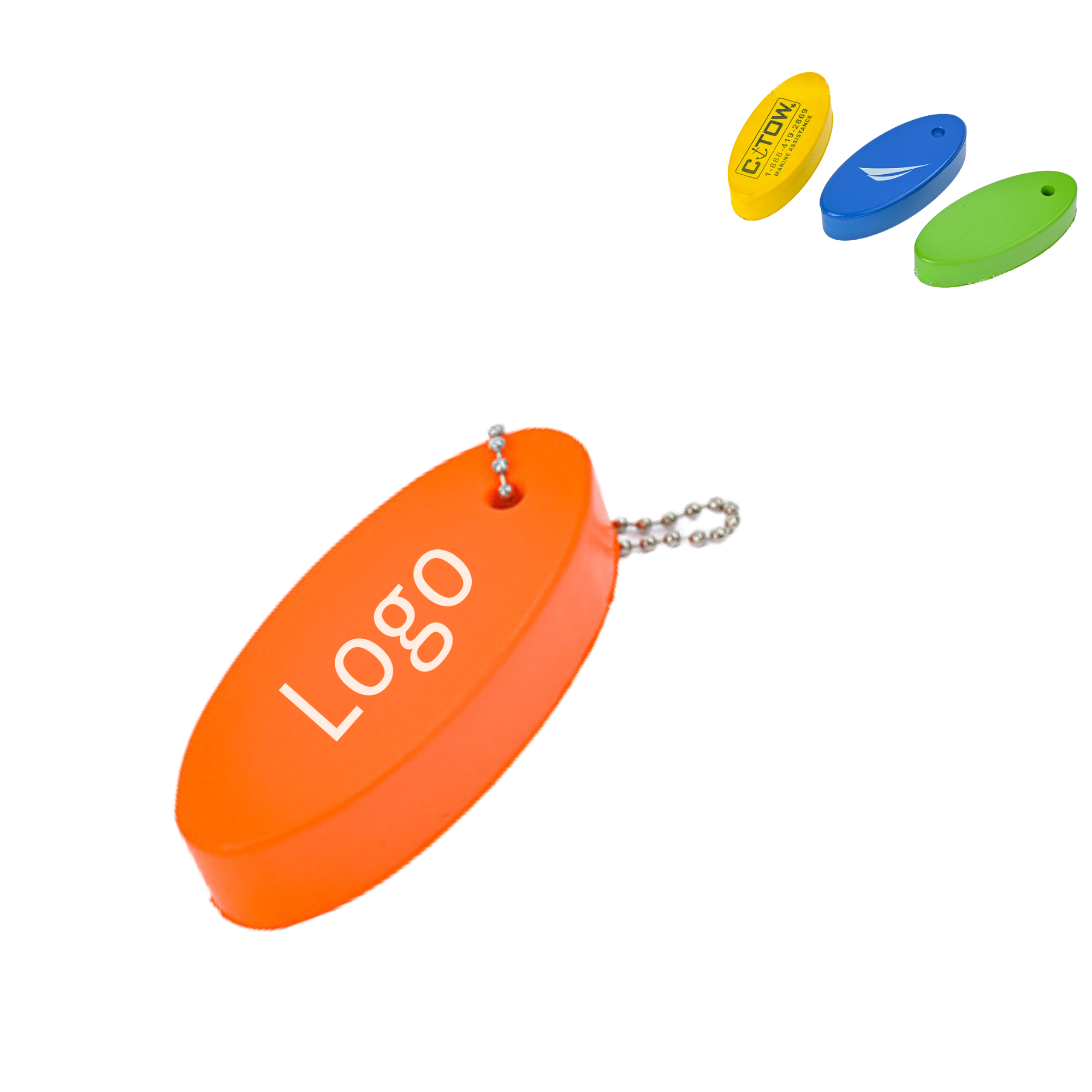 Compact Stress Relief PU Foam Keychain 2