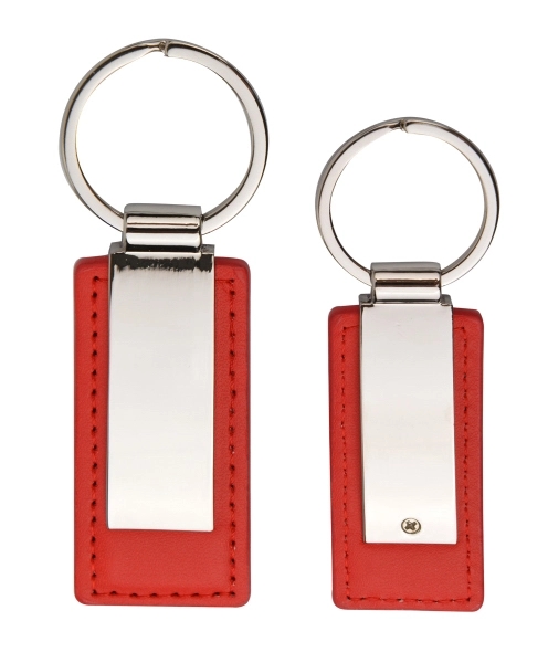 Leatherette Metal Keychain 2