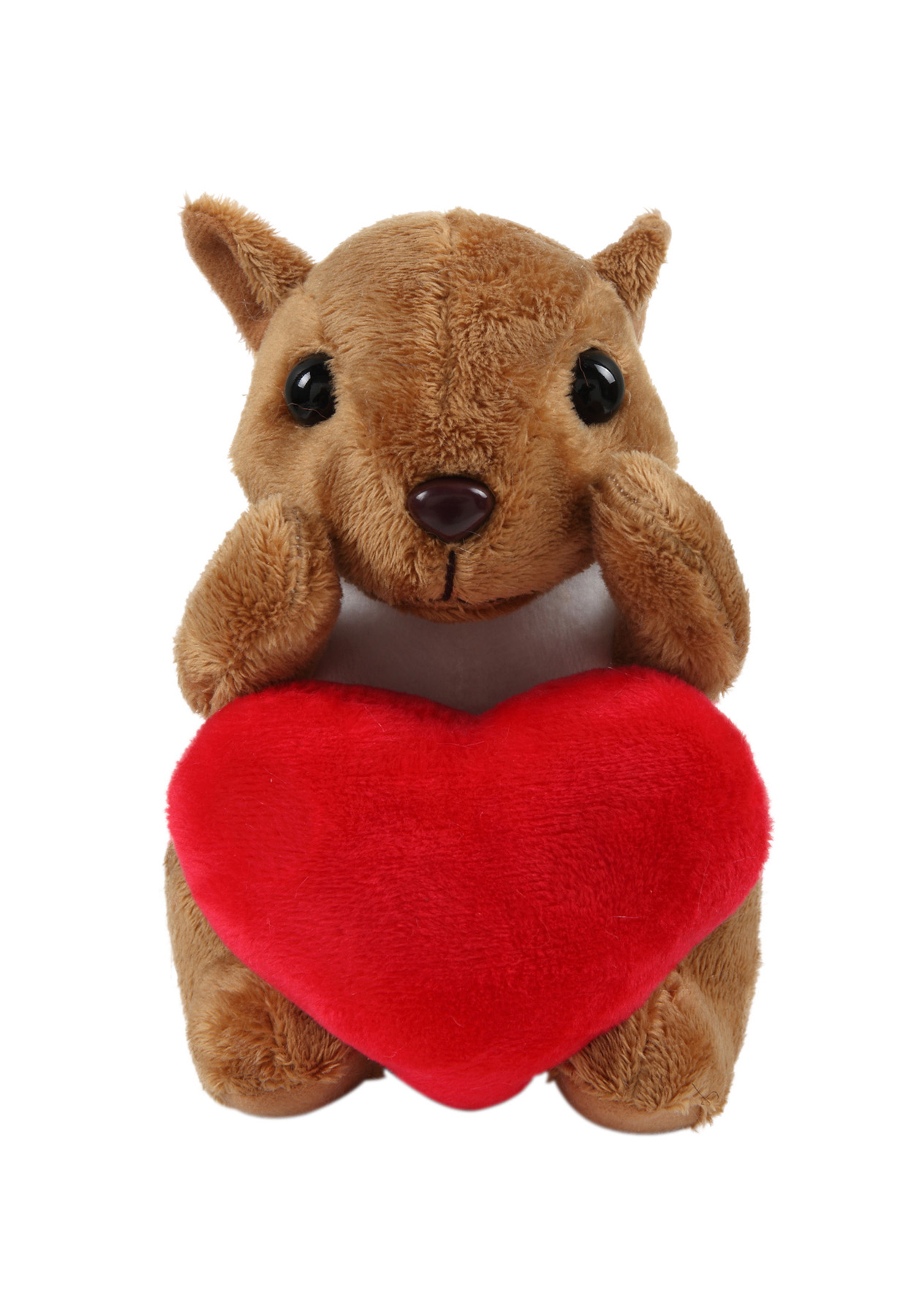 soft plush Squirrel with heart