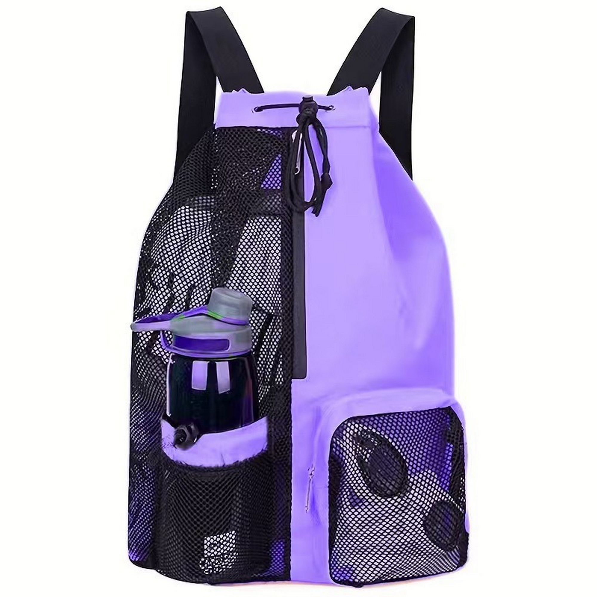 Outdoor Swimming Fitness Mesh Drawstring Backpack 7