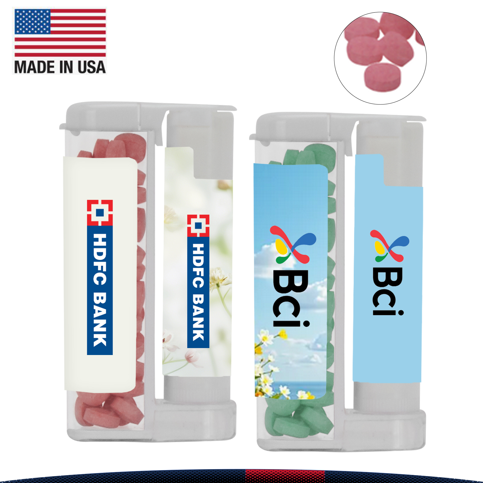 Leyre Flip-Top Duo Sugar Free Mints With SPF 15 Lip Balm 1